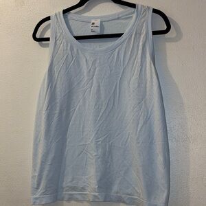 All In Motion Women’s XXL Light Blue razor back Sleeveless Top with detail